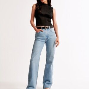Abercrombie & Fitch 90s relaxed high rise Sz 32  xtra long